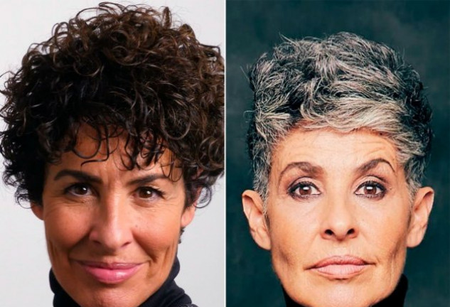 Nina, de 55 años, apuesta por un look mucho más natural. 