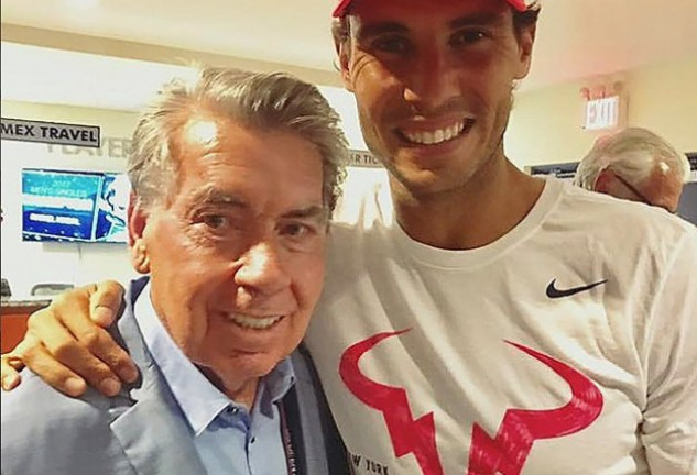 Rafa Nadal se ha despedido de Manolo Santana en redes sociales.