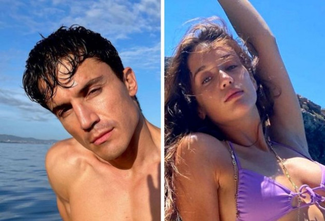 La pareja de actores disfruta de un romántico y relajante viaje a la playa.