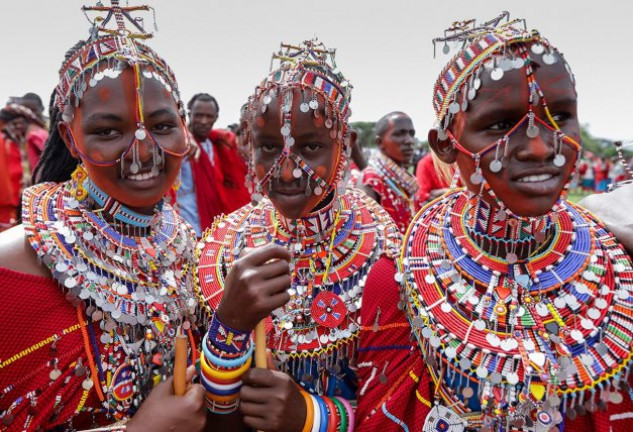 Mujeres de la villa de Umoja, en Kenia, poblada solamente por mujeres.