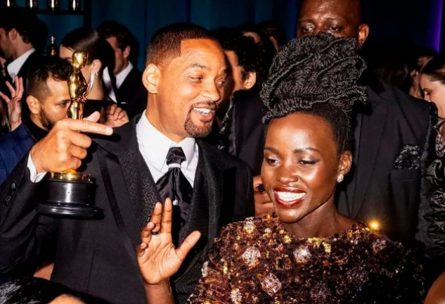 Will Smith consiguió superar el mal momento y disfrutar de las fiestas postgala.