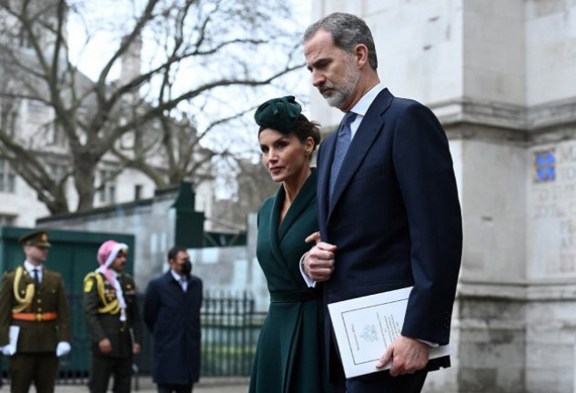 Los Reyes, en la misa en recuerdo del duque de Edimburgo.