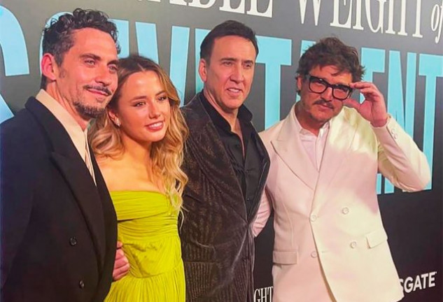 Paco León, junto a los compañeros de su nueva película, entre los que se encuentra Nicolas Cage. 