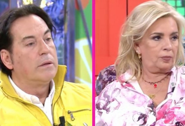 Pipi Estrada y Terelu Campos, enfadados en Sálvame (Telecinco).