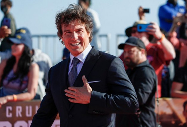 Tom Cruise, a su llegada al estreno de "Top Gun: Maverick" en San Diego. 