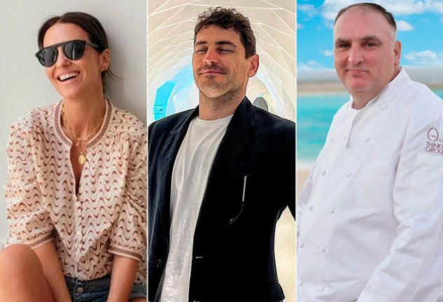 Paula Echevarría, Iker Casillas y el chef José Andrés son grandes amigos.