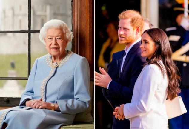 La Reina, muy feliz porque Harry y Meghan han vuelto a Londres, compartió un nuevo retrato oficial para celebrar sus 70 años en el trono. 