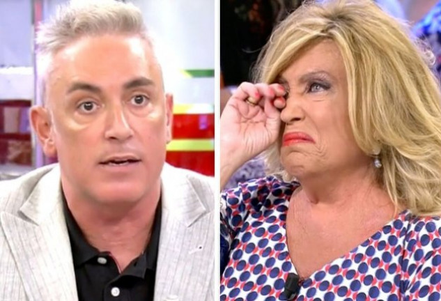 Kiko Hernández y Lydia Lozano, en plena bronca en 'Sálvame Diario' (Telecinco).