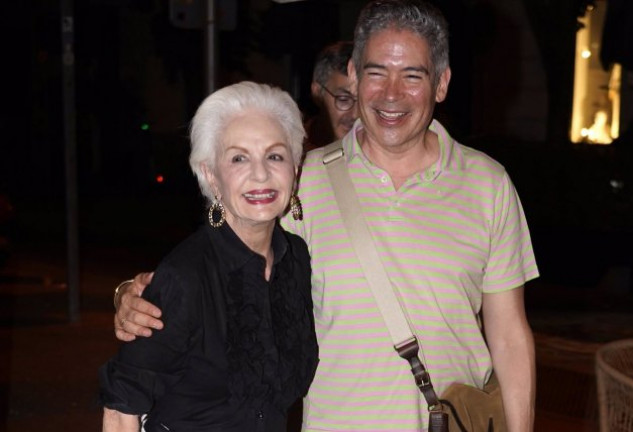 Carolina Herrera y Boris Izaguirre, de cena por Madrid.