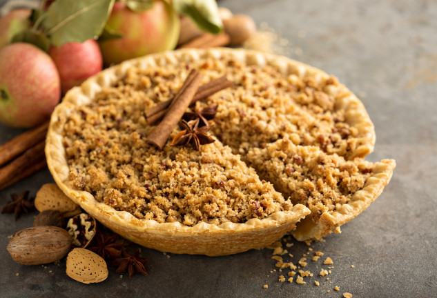 Streusel de manzana