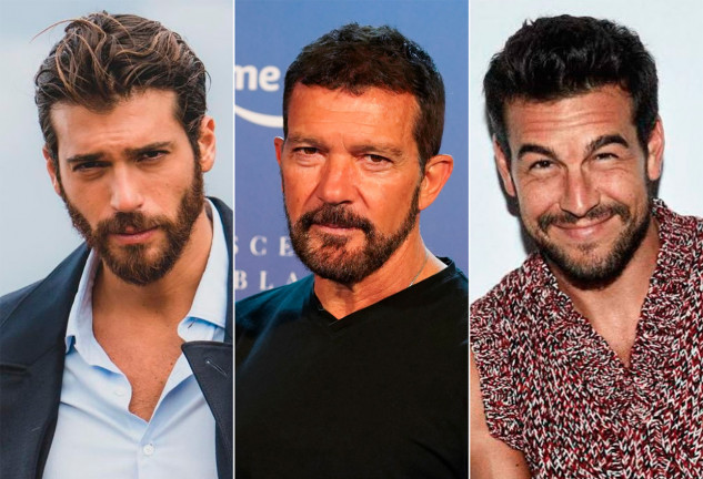 Can Yaman, Antonio Banderas y Mario Casas con barba