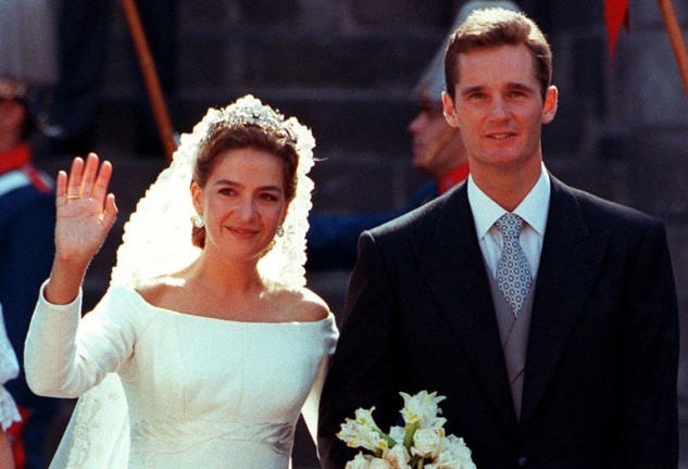 La Infanta Cristina e Iñaki Urdangarin el día de su boda