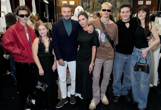 La familia Beckham