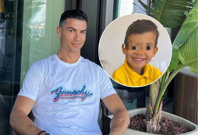 Cristiano Ronaldo y su hijo, como dos gotas de agua