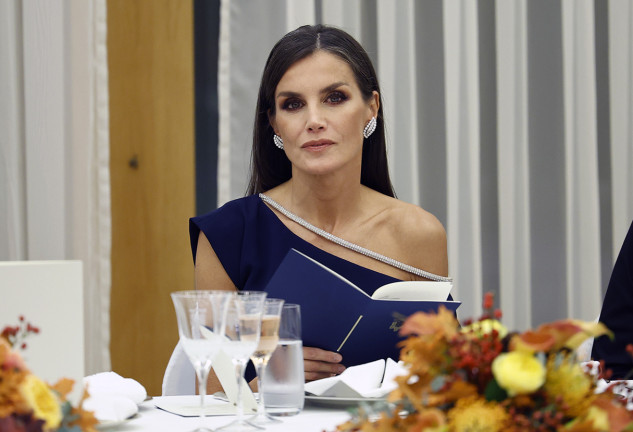 Reina Letizia con los pendientes de la Reina Sofía.