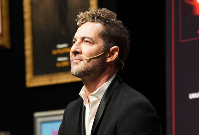 David Bisbal en la rueda de prensa en el 20º aniversario de su carrera.