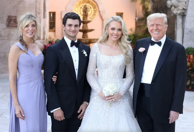 Tiffany Trump el día de su boda.