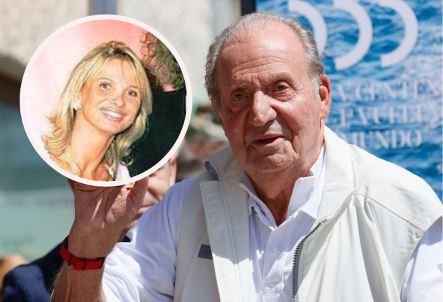 Juan Carlos I en un montaje con Corinna Larsen