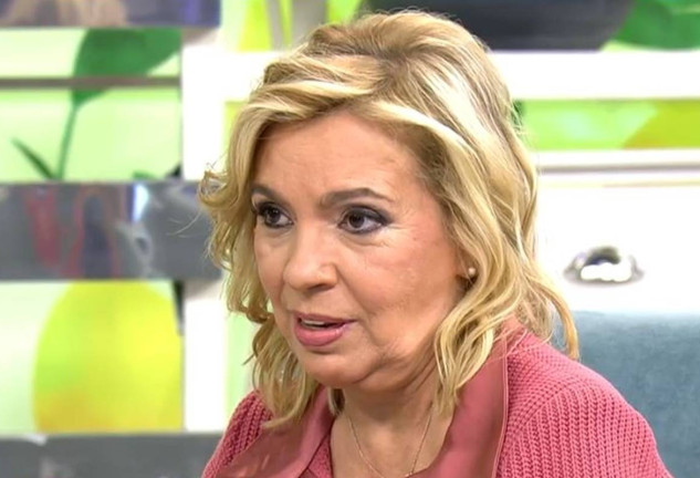 Carmen Borrego, en el plató de 'Sálvame Diario'.