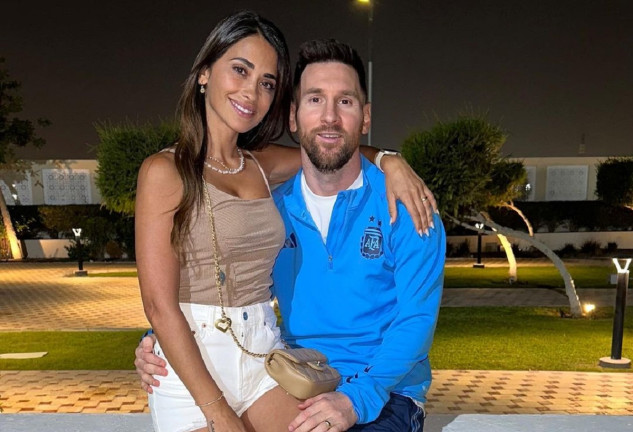 Leo Messi y Antonela Roccuzzo, en una imagen de sus redes sociales.