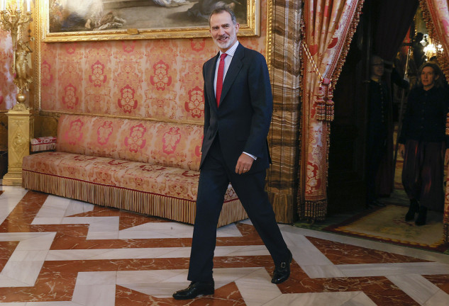 Felipe VI en el palacio