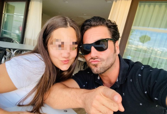 David Bustamante con su hija Daniella en una imagen de redes.