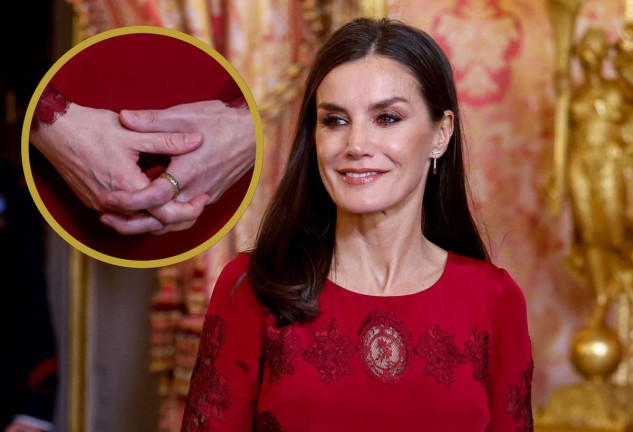 La reina Letizia en una de sus apariciones con su anillo.