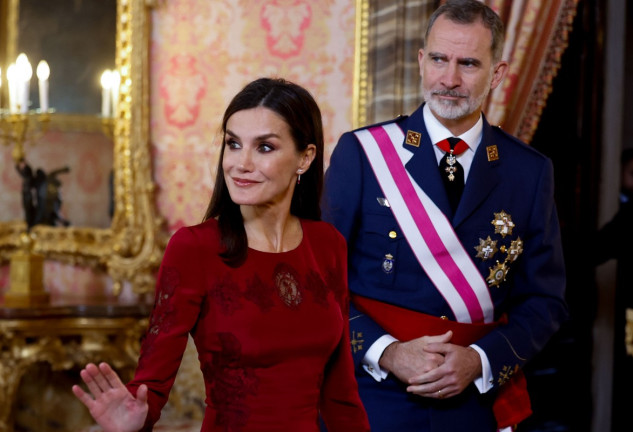 Felipe y Letizia, hace unos días, en la Pascua Militar en Madrid.