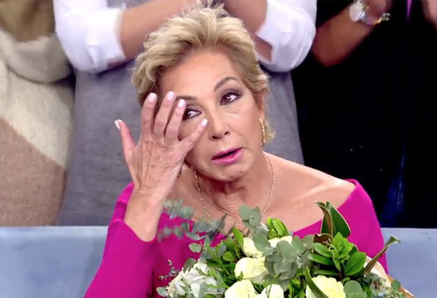 Ana Rosa Quintana llorando