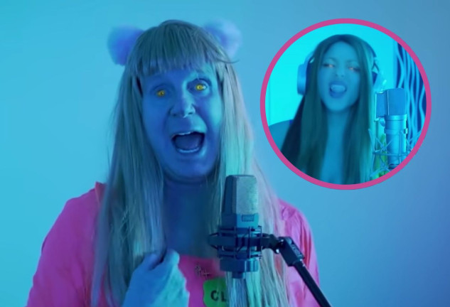 Frame del vídeo de Los Morancos parodiando la canción de Shakira con Bizarrap.