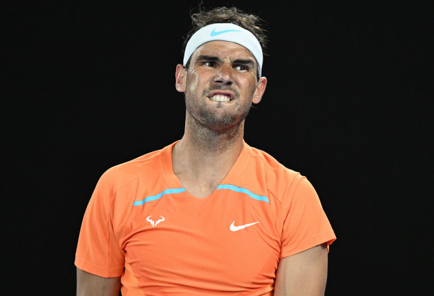 Rafa Nadal reacciona durante su partido contra el estadounidense Mackenzie McDonald