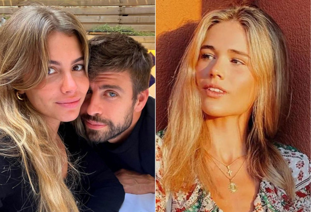 Clara Chía y Gerard Piqué en un montaje con Ana Soria