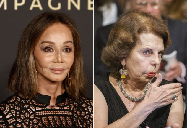 Isabel Preysler en un montaje con Patricia Llosa, la exmujer de Mario Vargas Llosa