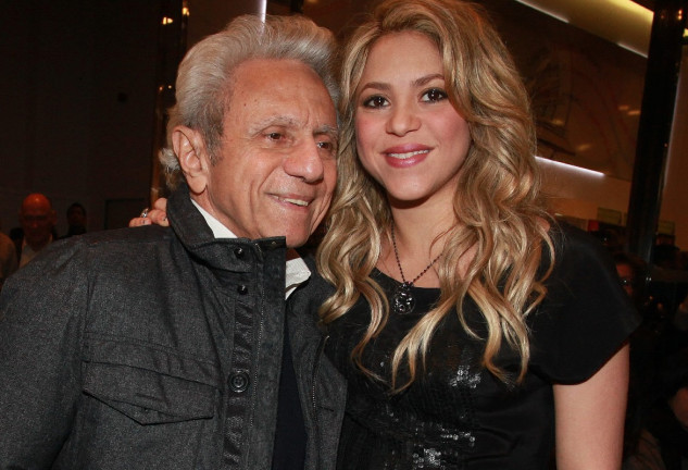 Shakira y su padre, William Mebarak, en una imagen de archivo.