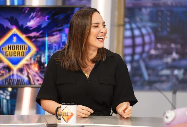 Tamara Falcó en el plató de El Hormiguero en febrero de 2023