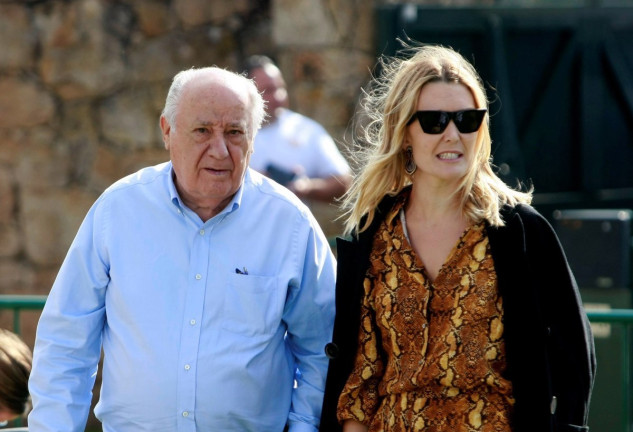 Amancio Ortega junto a su hija Marta Oterga, durante el Concurso de Saltos Internacional 4 estrellas de a Coruña