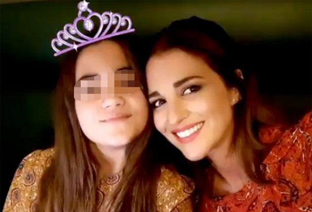 Paula Echevarría con su hija Daniela en una foto retrospectiva.