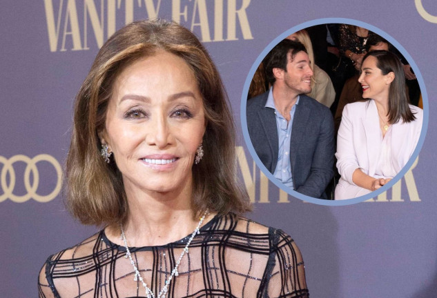 Isabel Preysler en un montaje con su hija Tamara Falcó e Íñigo Onieva