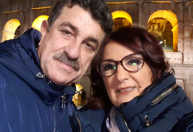 Santina D'Alessandro y Pippo Biondo padres de Mario Biondo