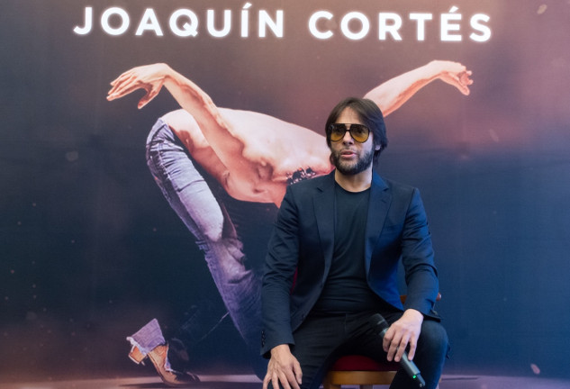 El bailaor flamenco Joaquín Cortés durante la presentación de su gira, ‘Esencia’, en el Teatro Real, a 27 de febrero de 2023, en Madrid (España).