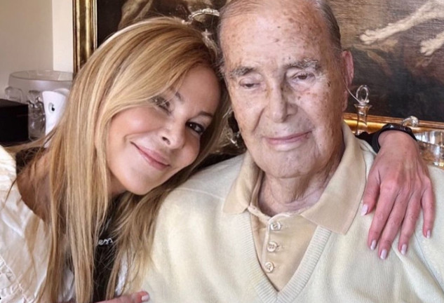 Ana Obregón junto a su padre, Antonio García.