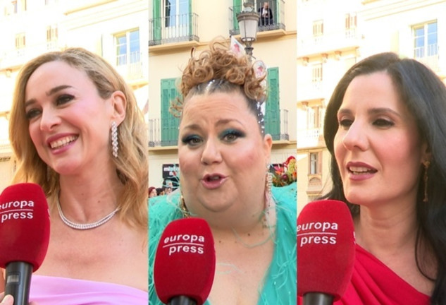 Marta Hazas, Itziar Castro y Diana Navarro en el Festival de Málaga (Europa Press)