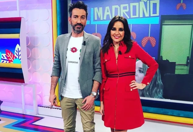 Carmen Alcayde y David Valldeperas, cuando presentaban 'Aquí hay madroño'.