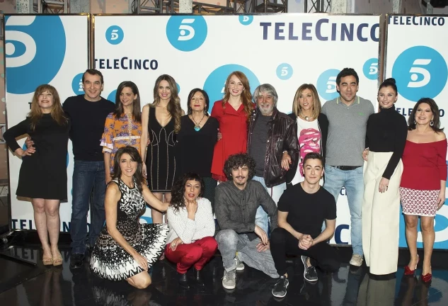 El equipo de 'La que se avecina', en una rueda de prensa.