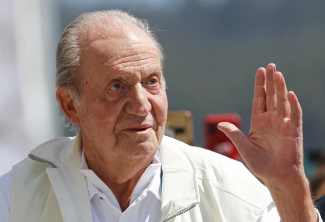 El rey emérito, durante su visita a Sanxenxo en mayo de 2022.