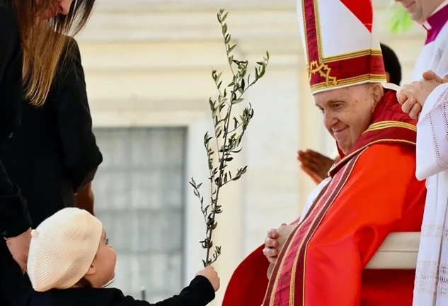 El Papa Francisco en la misa del Domingo de Ramos