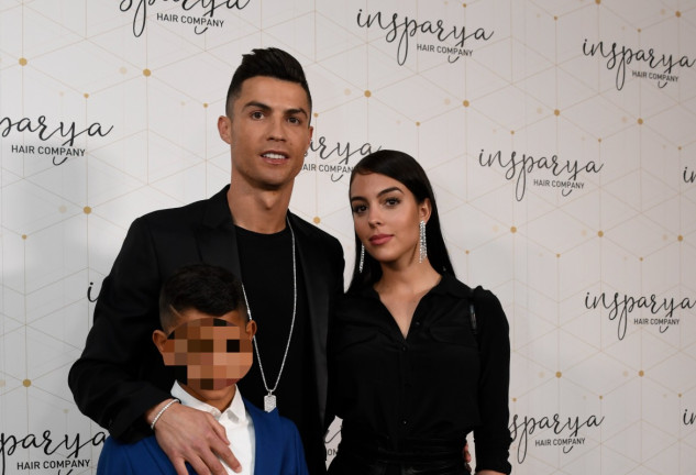 Cristiano Ronaldo, Georgina Rodriguez y Cristiano Jr., en una imagen de archivo.