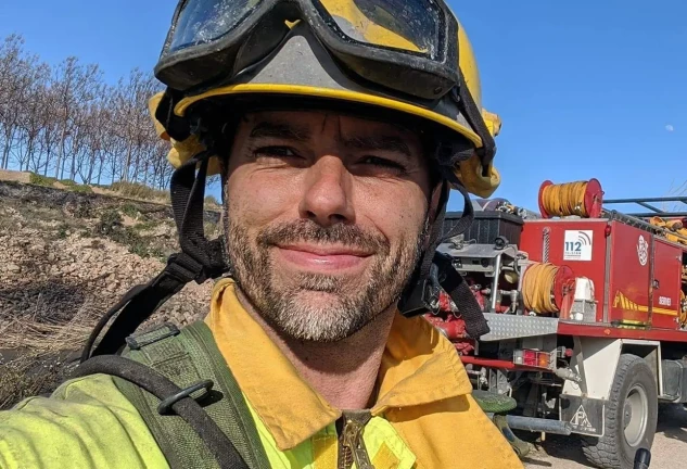 Mario Gastón bombero forestal