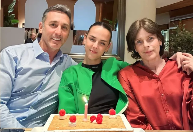 Estefanía y Daniel Ducruet celebrando el cumpleaños de su hija Pauline.