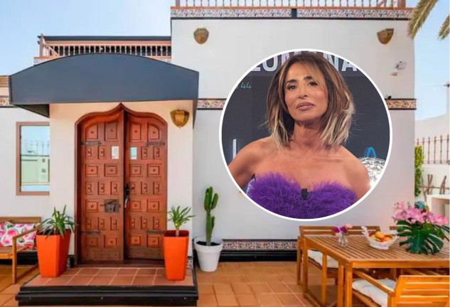 La fachada de la casa de María Patiño en Fuerteventura.